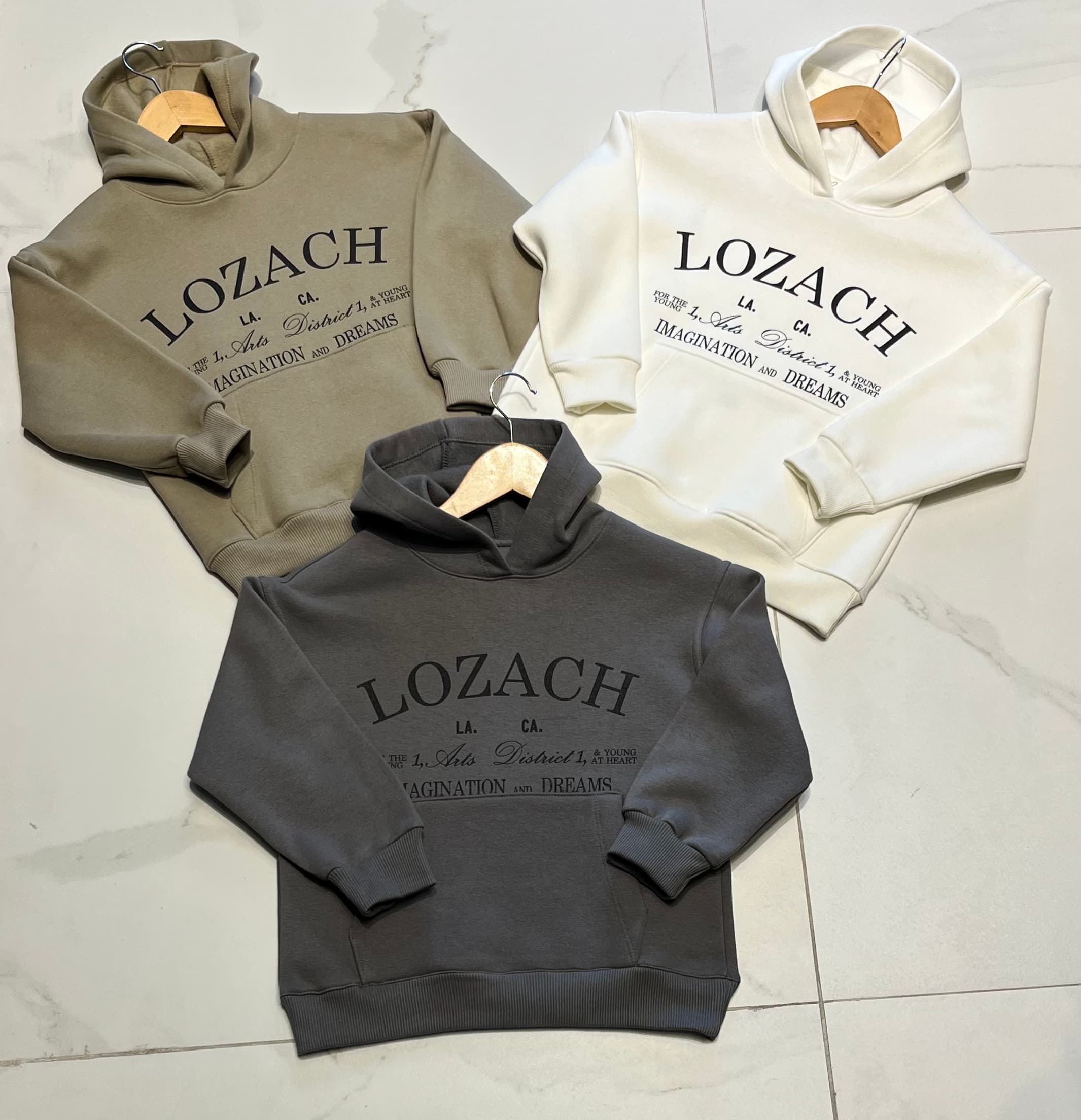 Buzo canguro frisa estampado