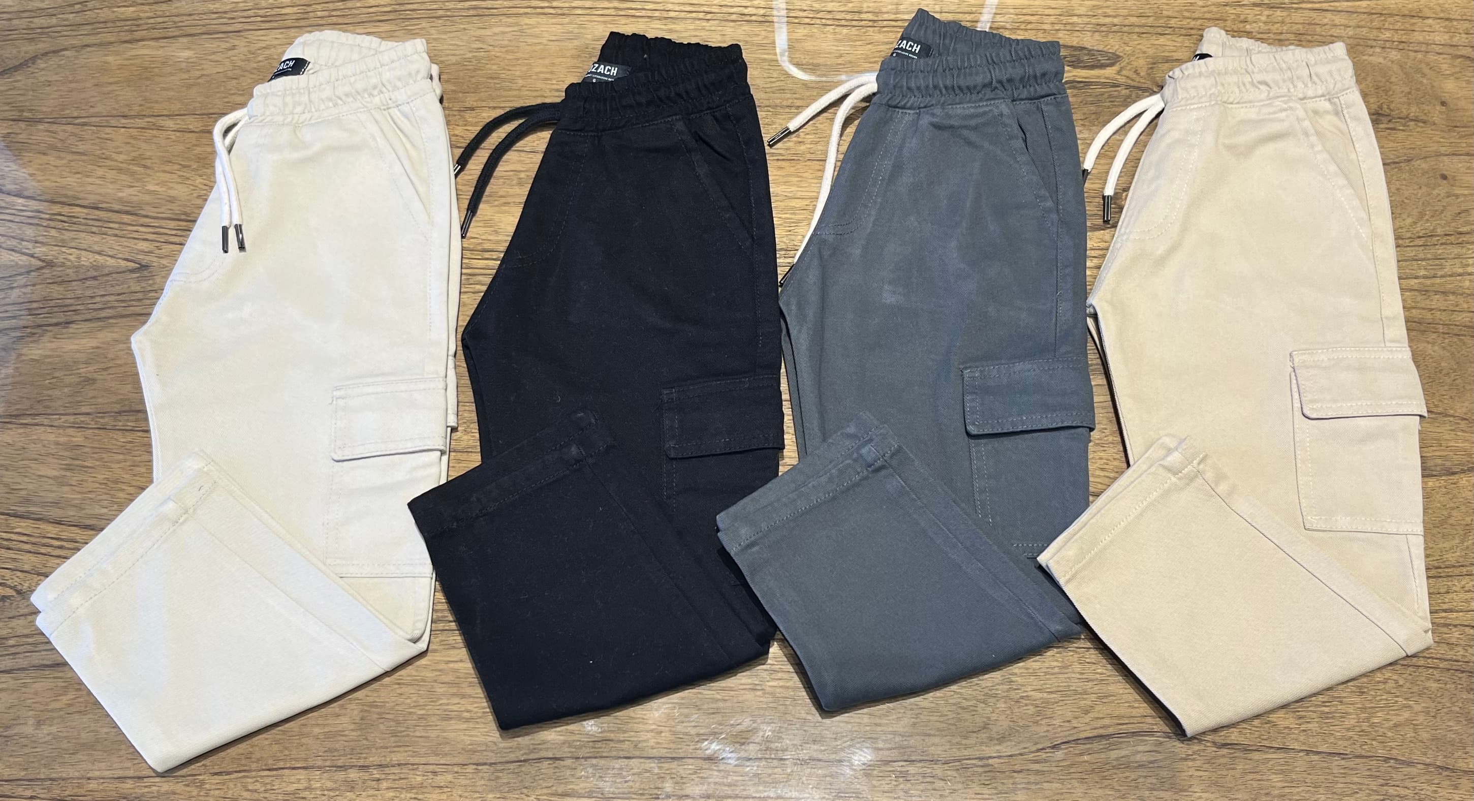 Cargos gabardina rectos