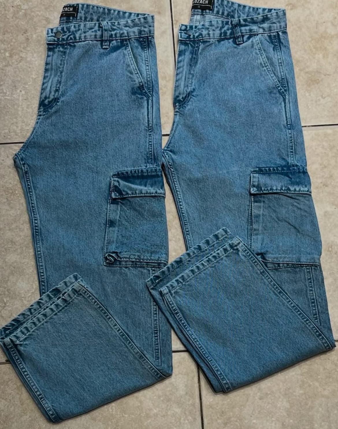 Cargos jeans rectos